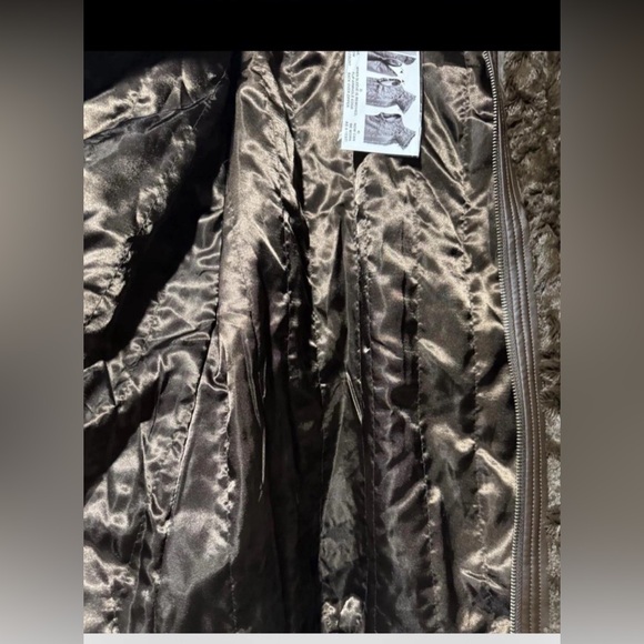 Dennis Basso new Luxe Cozy Brown fx Fur Plush Layering Jacket / Vest medium - Picture 11 of 15